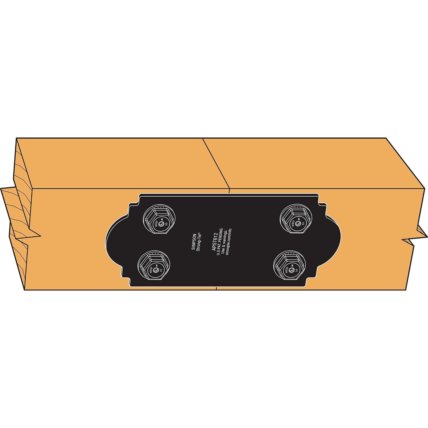 Simpson Strong-Tie APST612 Outdoor Accents - with Required Fasteners