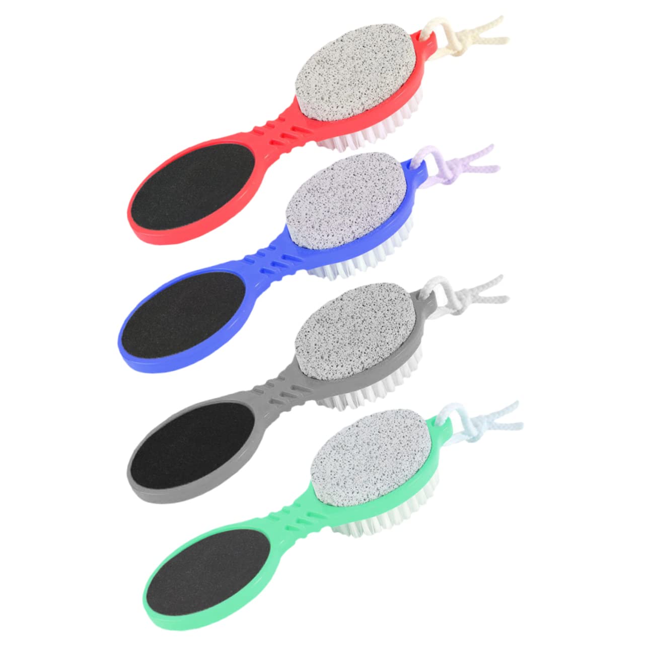 OUNONA 4Pcs Foot Scrubber Brush Multi Functional Tool for Dead Skin Removal Durable Foot Care Trimmer Washable Household Foot Rasp Tool Skin Friendly Design