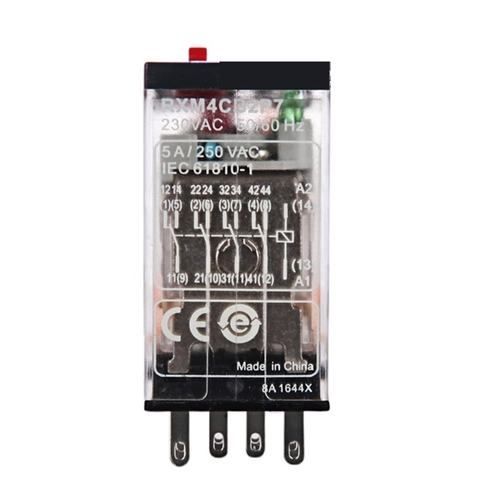 Relais AC230V RXM-4CB2P7 5A de haute précision à indicateur LED - 3