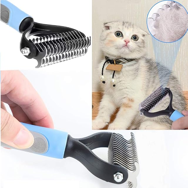 Foto 3 de 6 de GONDMAX Cepillo desnudo + peine de acero inoxidable para perros y gatos