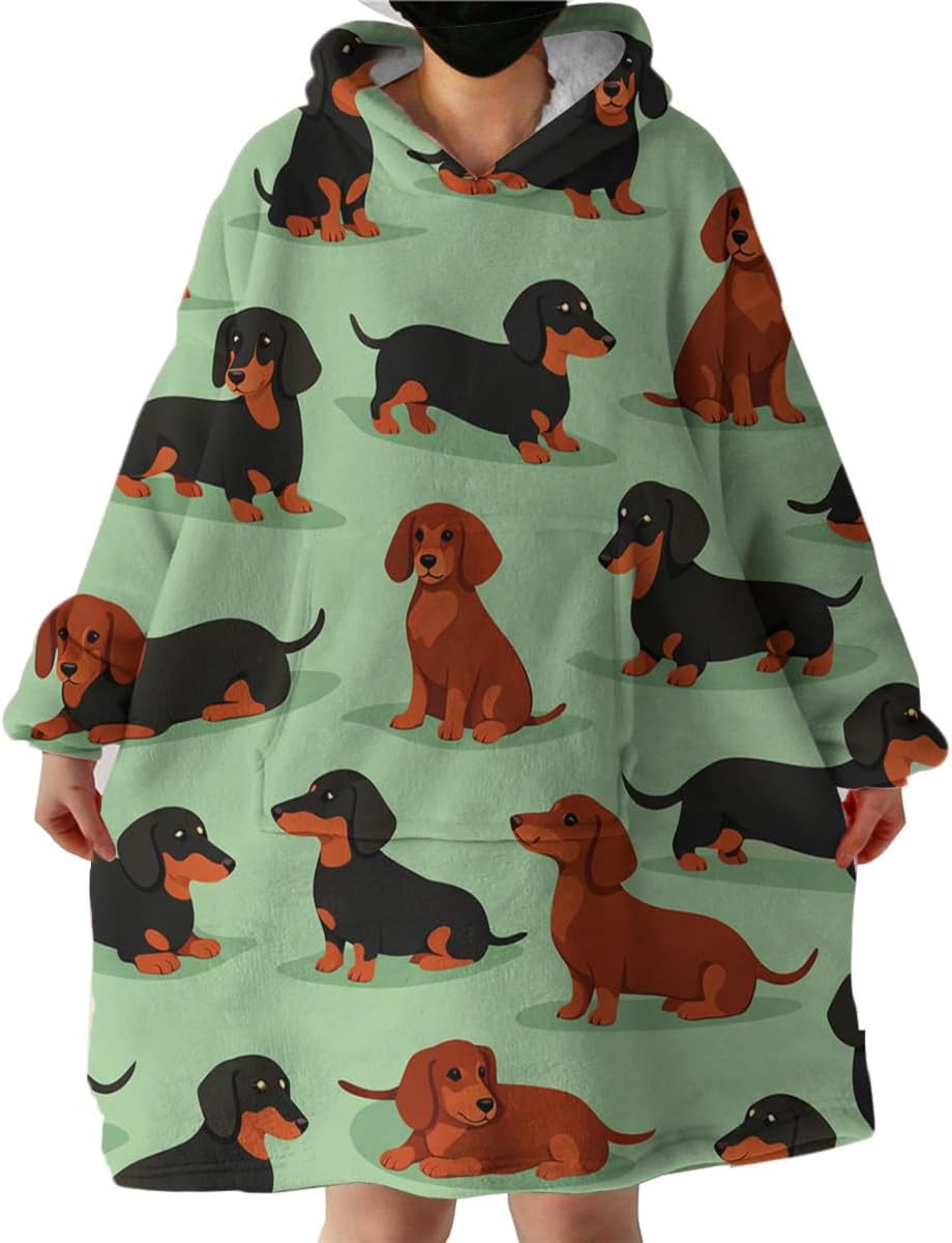 Sleepwish Fleece Wearable Blanket with Soft Sherpa Lightweight