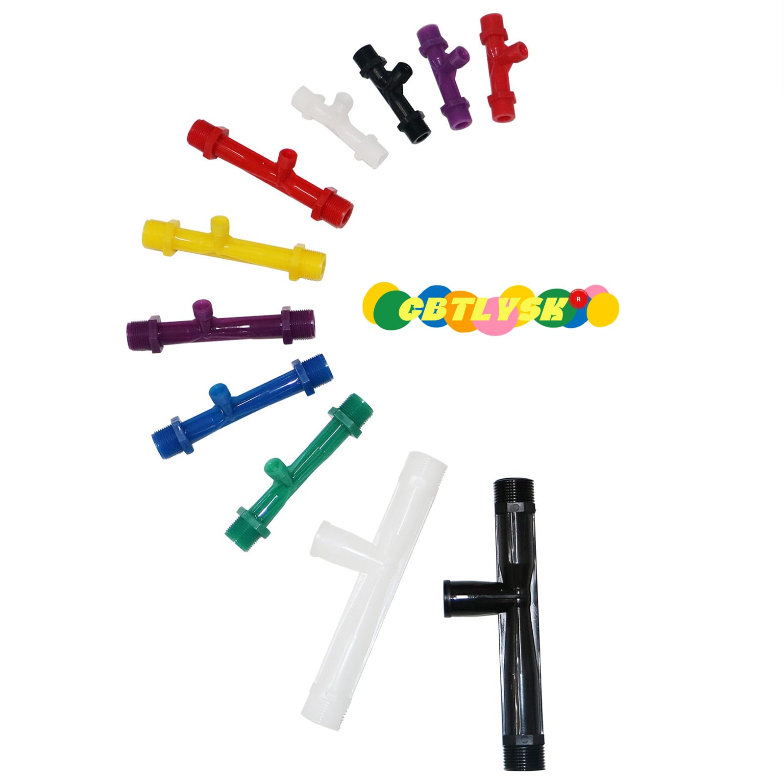 Inyector Venturi de PVC resistente al envejecimiento de 3/4 pulgadas, inyector Venturi para equipos de riego por goteo para aspirar fertilizantes en sistemas de riego agrícola, 2 juegos