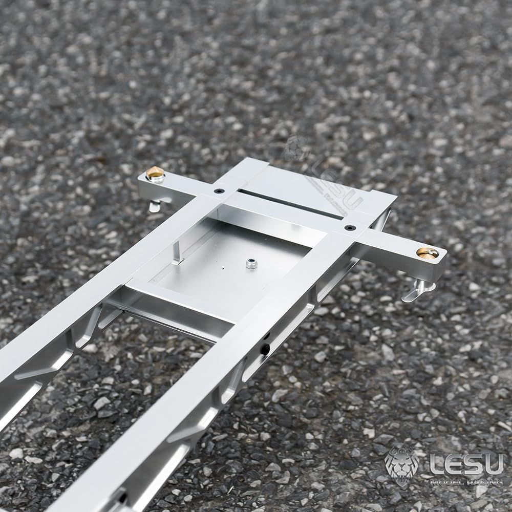 LESU 40 Feet Metal Container Trailer 1/14 RC Model 3Axle Tractor Truck Car DIY,Compatible with Tamiya