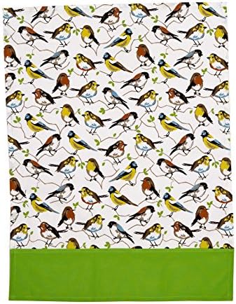 Mayfair Linen 100% Cotton Set of 2 Kitchen Towels, Birdie Collection Designed in France 20 - inch by 27.5 - inch