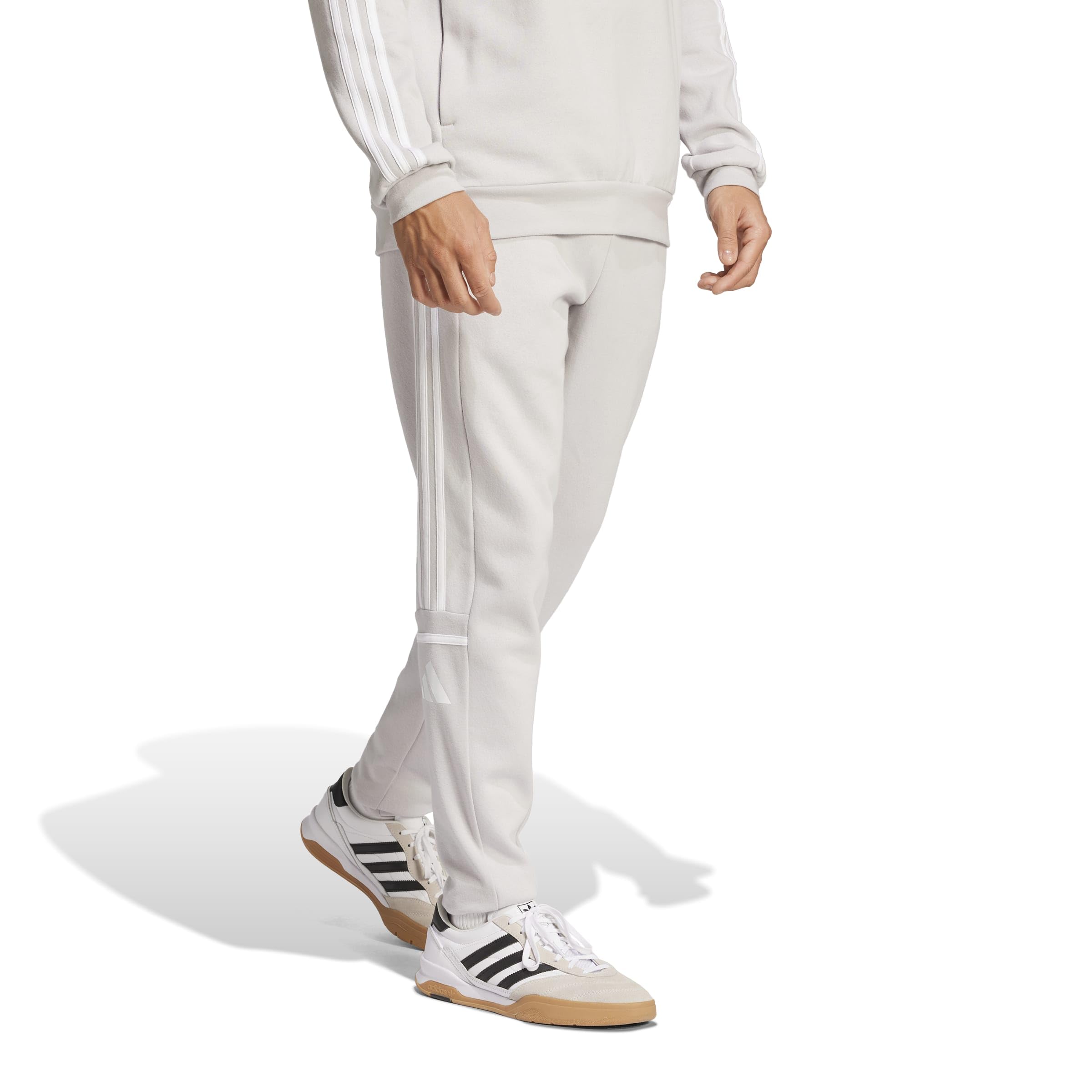 adidas Uomo Squadra25 Sweat Pants, Team Light Grey/White, M