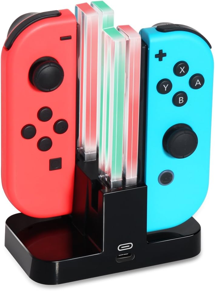 Controller Charging Dock for Nintendo Switch, OIVO Joy con Controller Charger Station for Nintendo Switch- USB C Cable Included