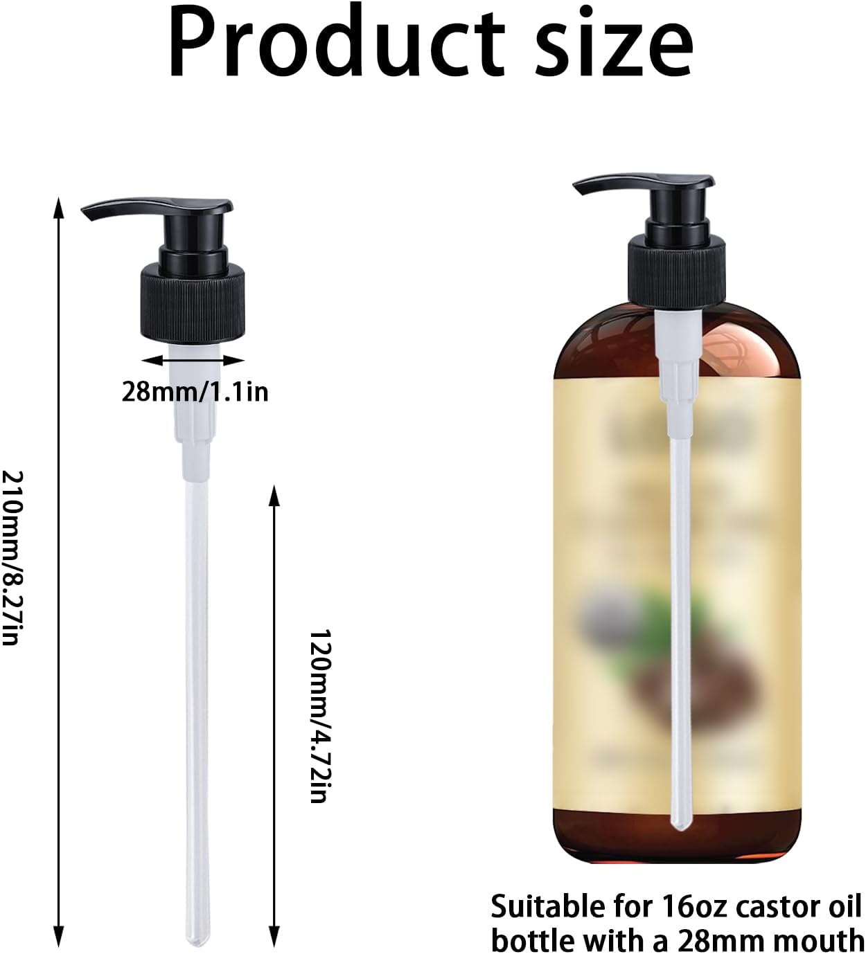 3 Pcs Black Replacement Pump Dispenser Compatible with Heritage Store