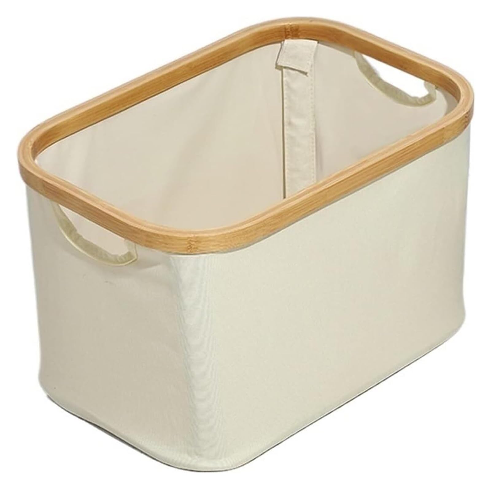Cesto Contenitore per Cucina e Lavanderia, Impermeabile, Pieghevole, con Coperchio e Maniglia, in bambù, Grande, Multifunzione, per Vestiti sporchi, Giocattoli e detriti.