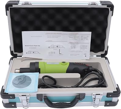 Cast Removal Saw Electric Cast Cutter 12500 Times/Min 6 Gearing Medical Electric Plaster Cutting Saw with 3 Blades, for Hospitals, Clinics