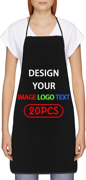Custom Apron Bulk, Personalized Aprons for Women Men Bulk, Mandiles Para Hombres De Cocina