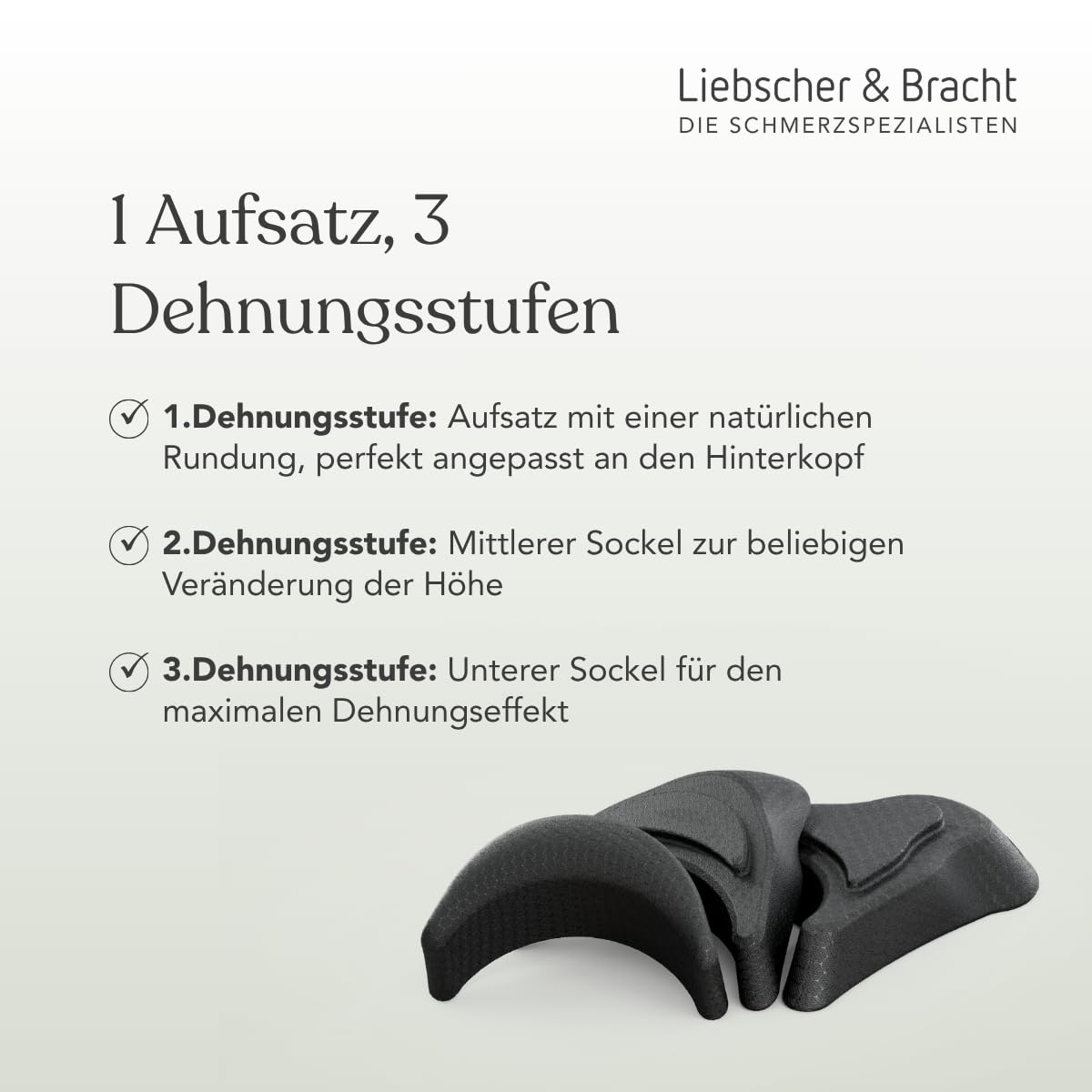 Liebscher & Bracht Salviette per il collo originale, per il supporto in caso di emicrania, vertigini, collo e mal di testa, estensore per il collo con esercizi nell'app, prodotto in Germania