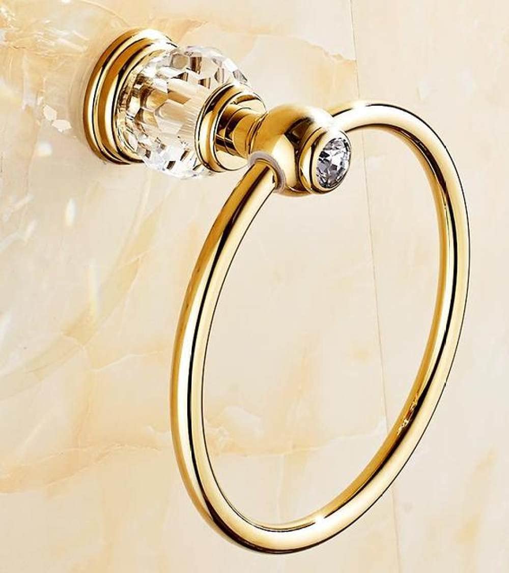 Juego de accesorios de baño en cristal dorado para renovar tu suite principal