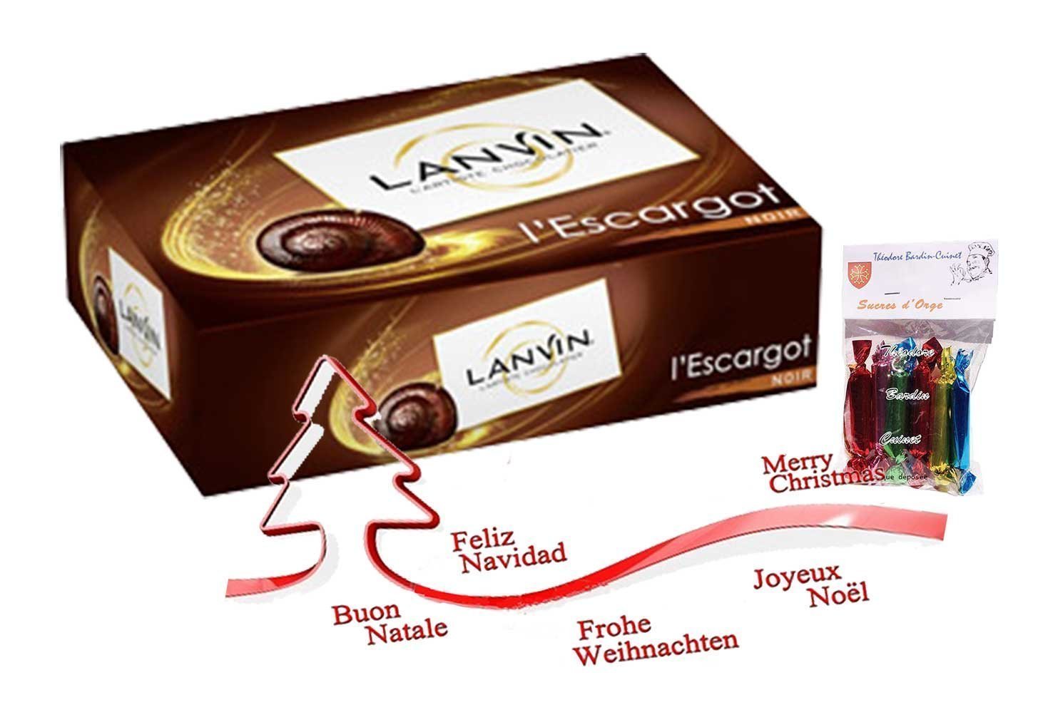 1 pack of a box french 24 black box shaped chocolates