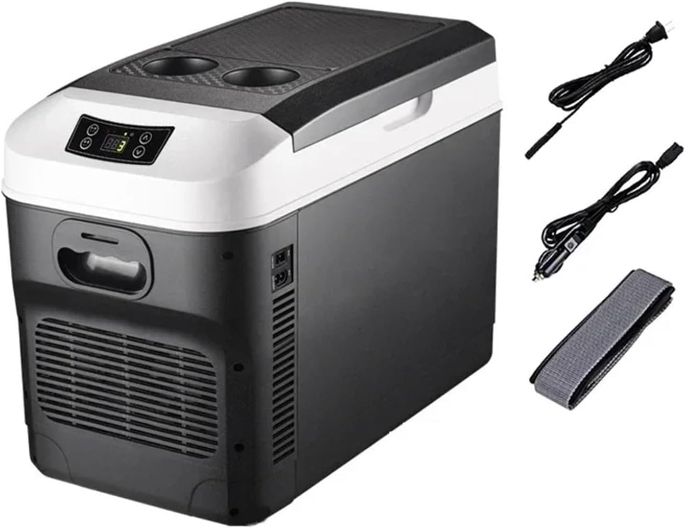 15L, 20L Auto Refrigerator Dual Use Of Car And Home 2025 Summer Outdoor Camping Picnics Digital Display Screen Car Mini Fridge(Black 15L-US-110V)