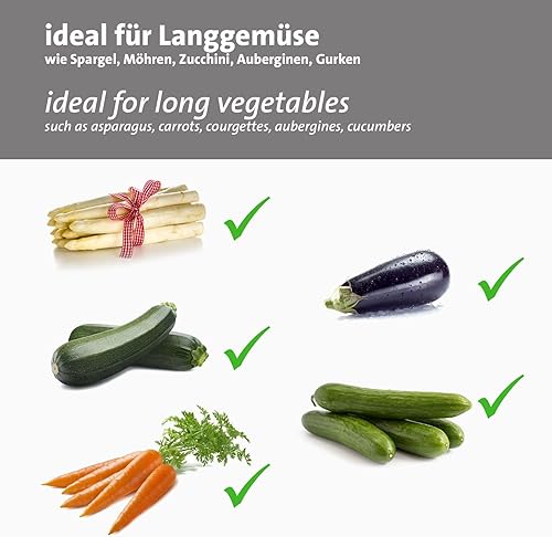 Miniatura 4 de Westmark 60952270 Pelador giratorio de verdurasespárragos rápido, 5 x 3 x 0.6 pulgadas, plateado