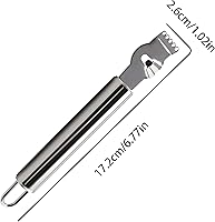 Vista 2 de 3 Uds. Limón Zester Herramienta Pelador de cítricos Rallador Zester con mango Rallador de frutas de acero inoxidable Cuchillo de pelar multiusos