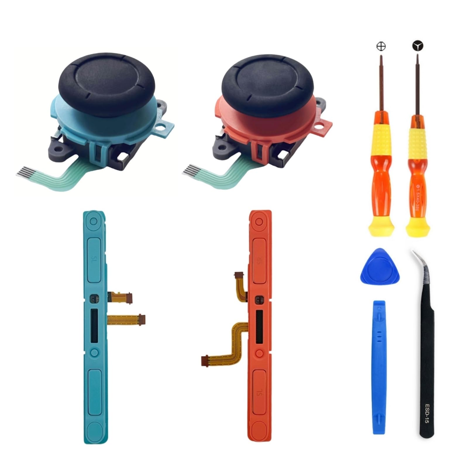 Hzxkqmil Analogowe Joysticki + Szyna Przesuwna dla Nintendo Switch 2 2025