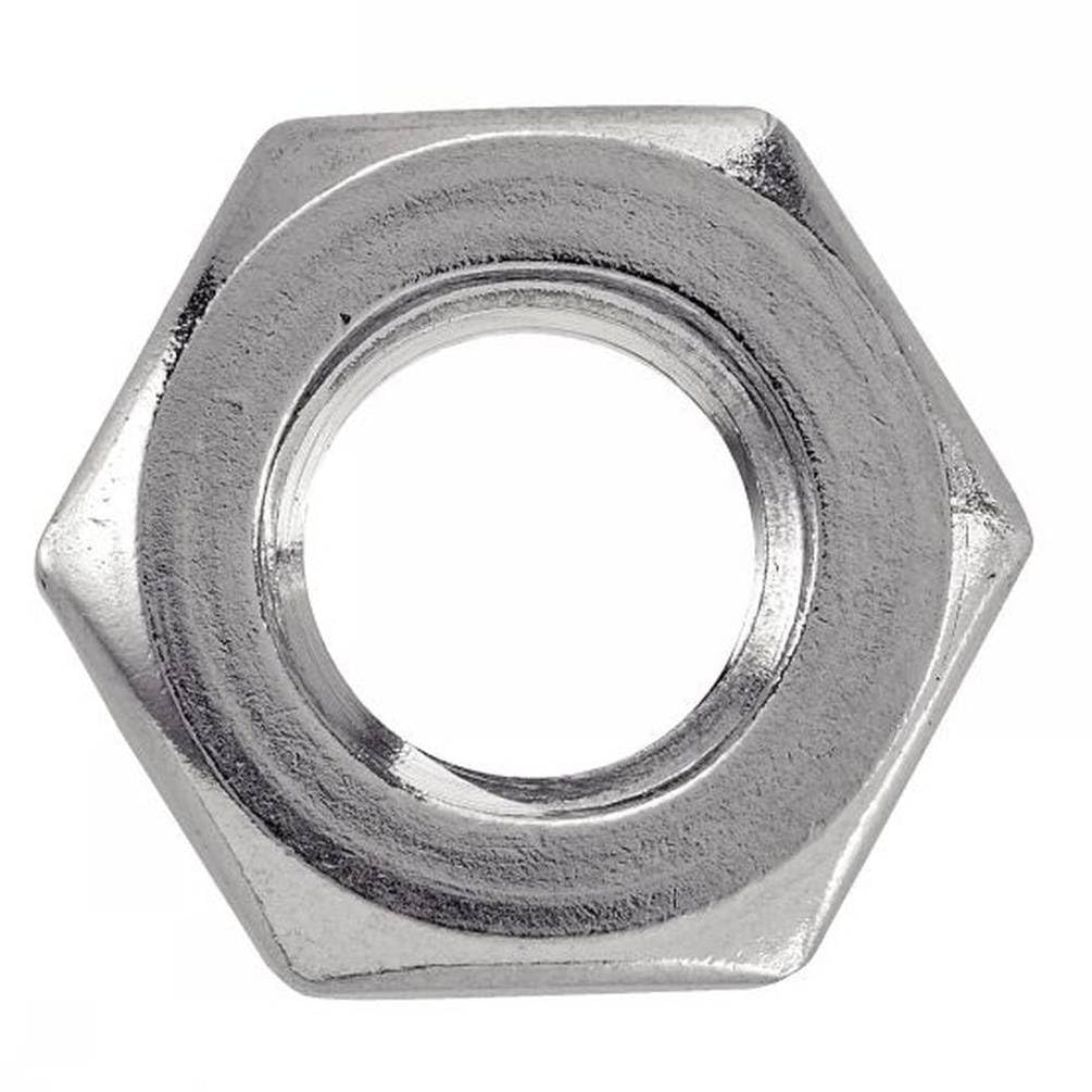 10 dadi esagonali M33 mm, DIN 439, acciaio inox A4, D-Work, 10 pezzi
