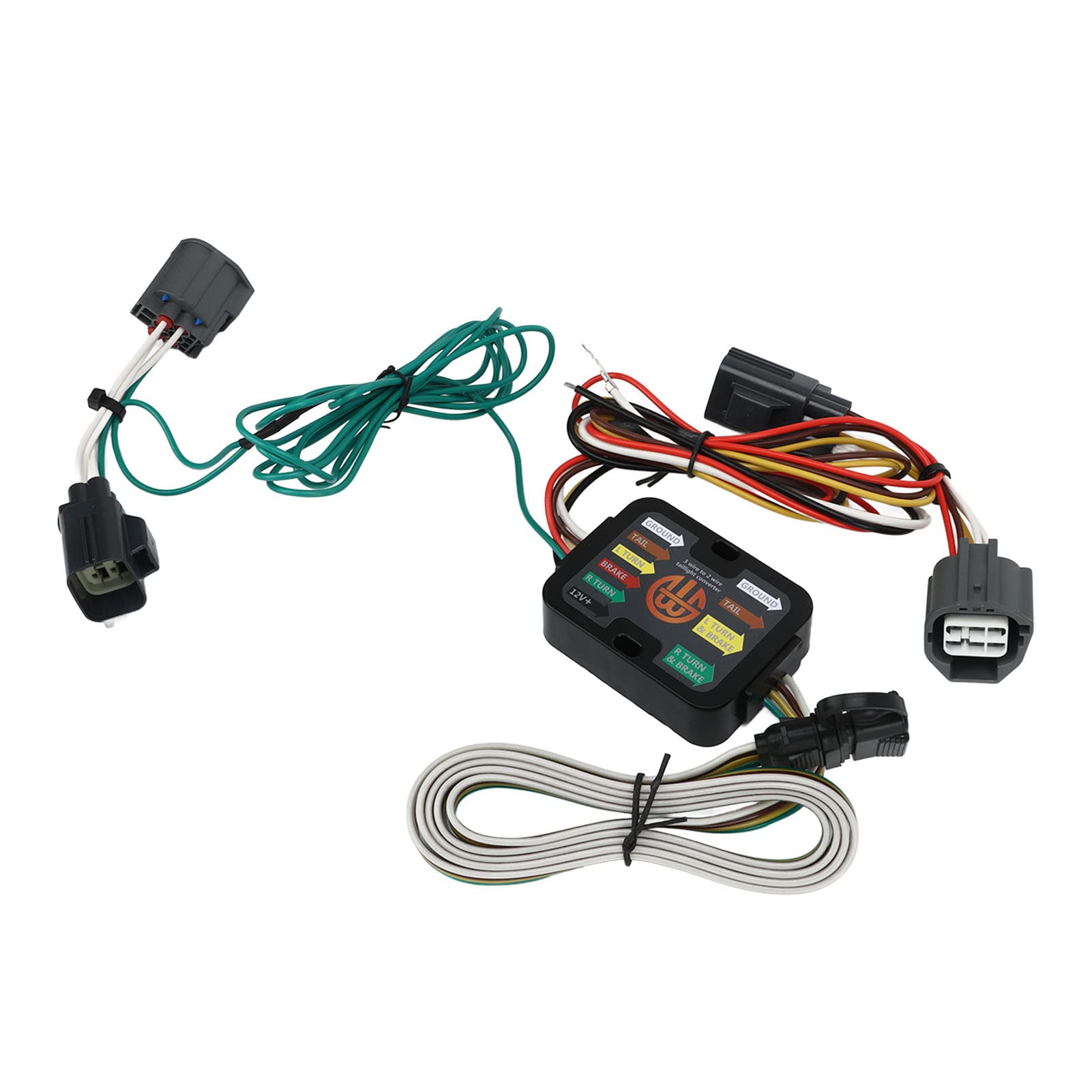 4-pinowa Wiązka Przewodów Przyczepy, materiał ABS, Złącze Przyczepy Typu Plug and Play, 56140 dla Hatchback 2012-2014