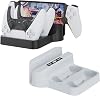 XBERSTAR For Sony Playstation Portal Charging Stand Grip Charging Stand Controller Charging Dock Base PS5 Portal Handheld Charging Dock Type C Charger White
