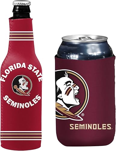 Miniatura 16 de Set de refrigeración y aislamiento de latas y botellas con el logo de NCAA en color del equipo de la universidad Escudo/Logo del estado