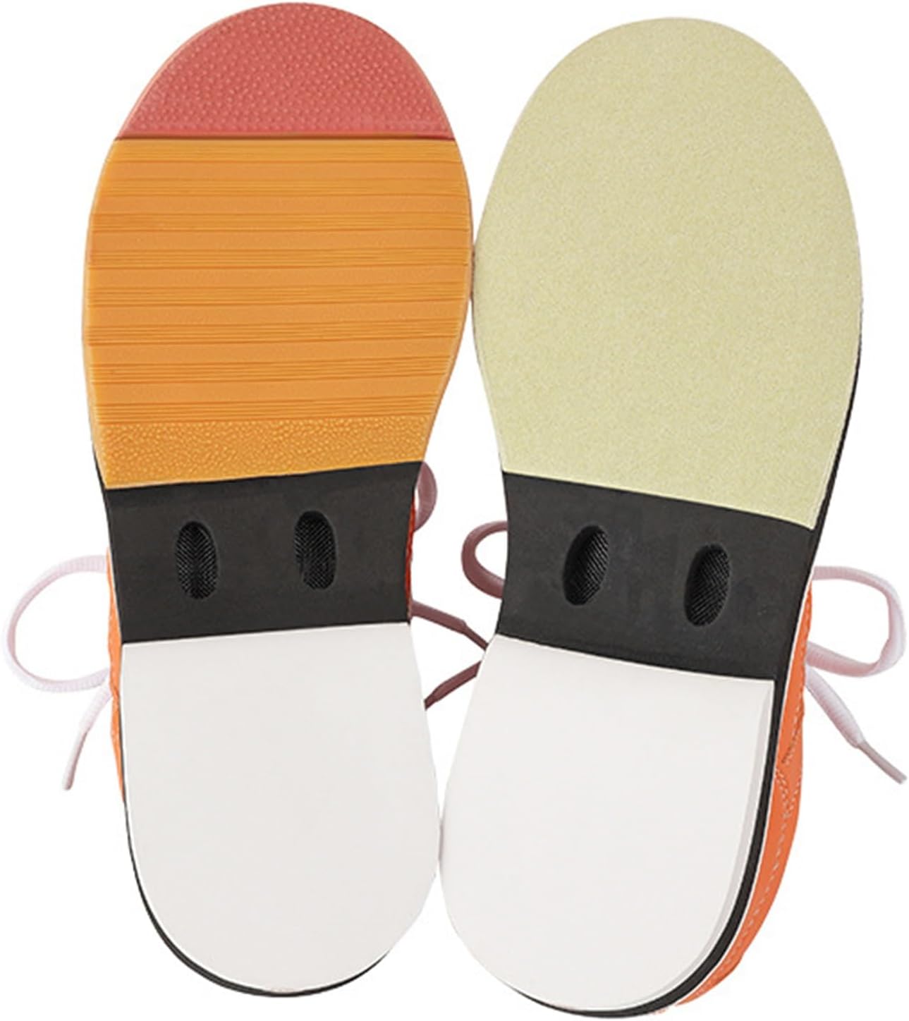 DHAEY Women's Bowling Sport Shoes Breathable Lightweight Comfortable Athletic Lace Up Bowling Shoes Fashion Youth Athletic Fitness Shoes (Color : Orange, Size : 10 Women/8.5 Men)