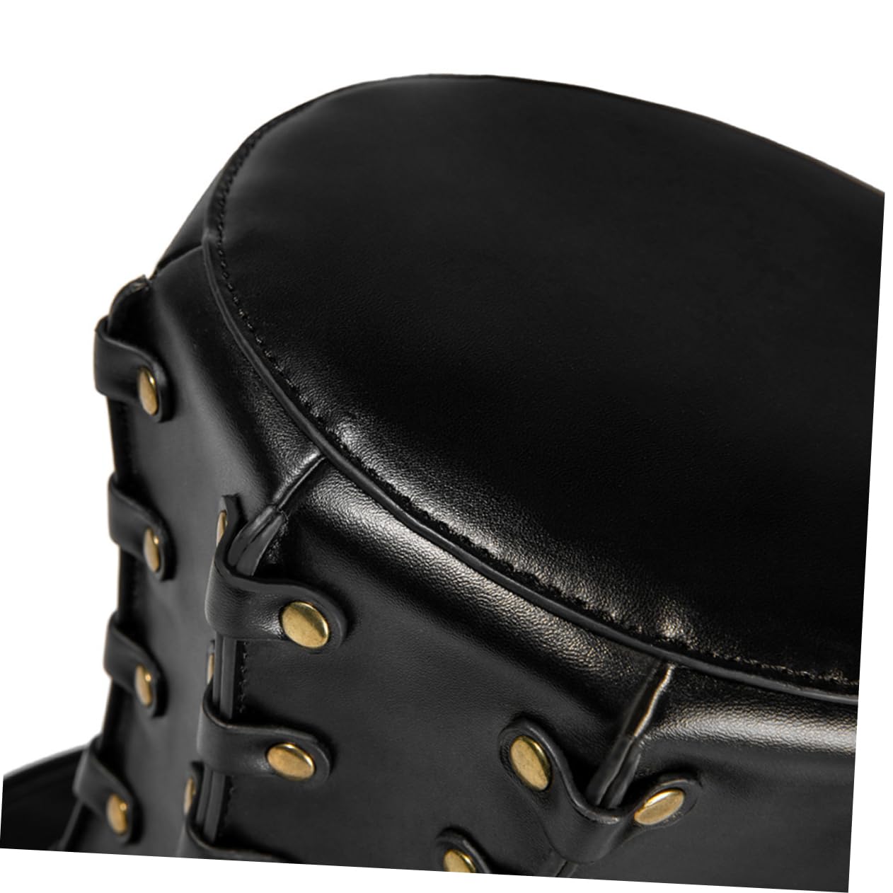 PRETYZOOM Sombrero de Copa Estilo Punk Remaches Tocado para Fiestas de Halloween Accesorios de Gorra de Jazz para Caballeros Sombrero de Caballero para Eventos de Cubierta