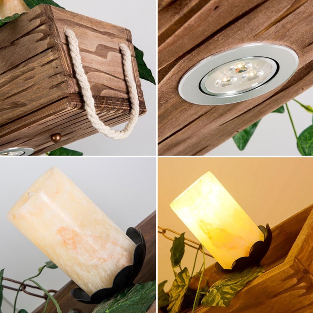 Lampe Suspendue Poutre En Bois Lampe Suspendue Rétro Bois Salle à