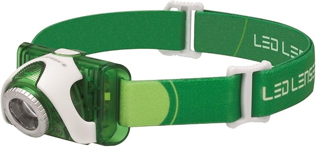 Ledlenser SEO3 - Battery Powered LED Head Torch, Super Bright 100 Lumens Headlamp, Camping, Fishing, Hiking Equipment, Rechargeable Work Head Torch, Running Headlight, Up to 40 Hours Running Time