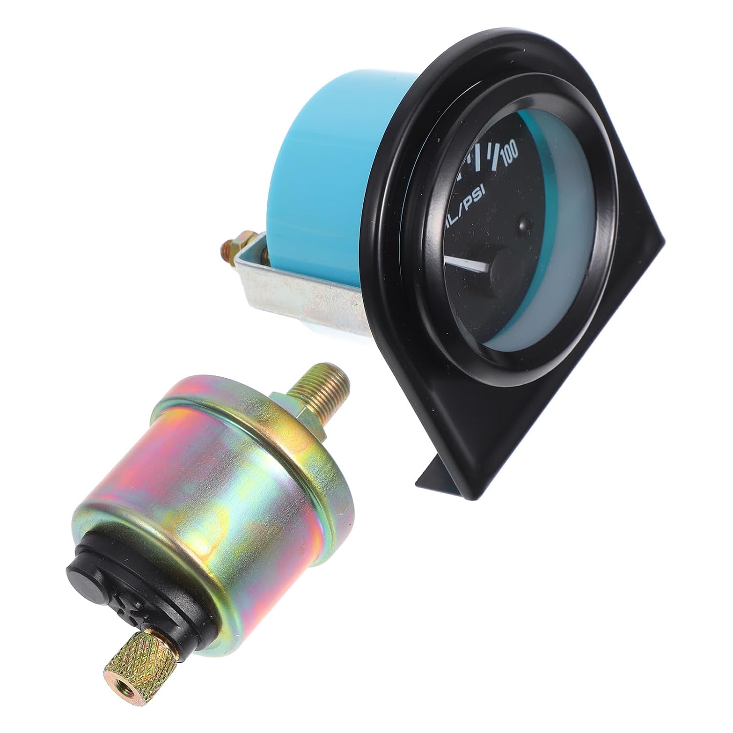 12v 52mm Mechanical Oil Pressure Gauge Kit for Automotive Use Car Oil Press Gauge Psi Dial Replacement Electrical Pressure Meter for Auto Maintenance