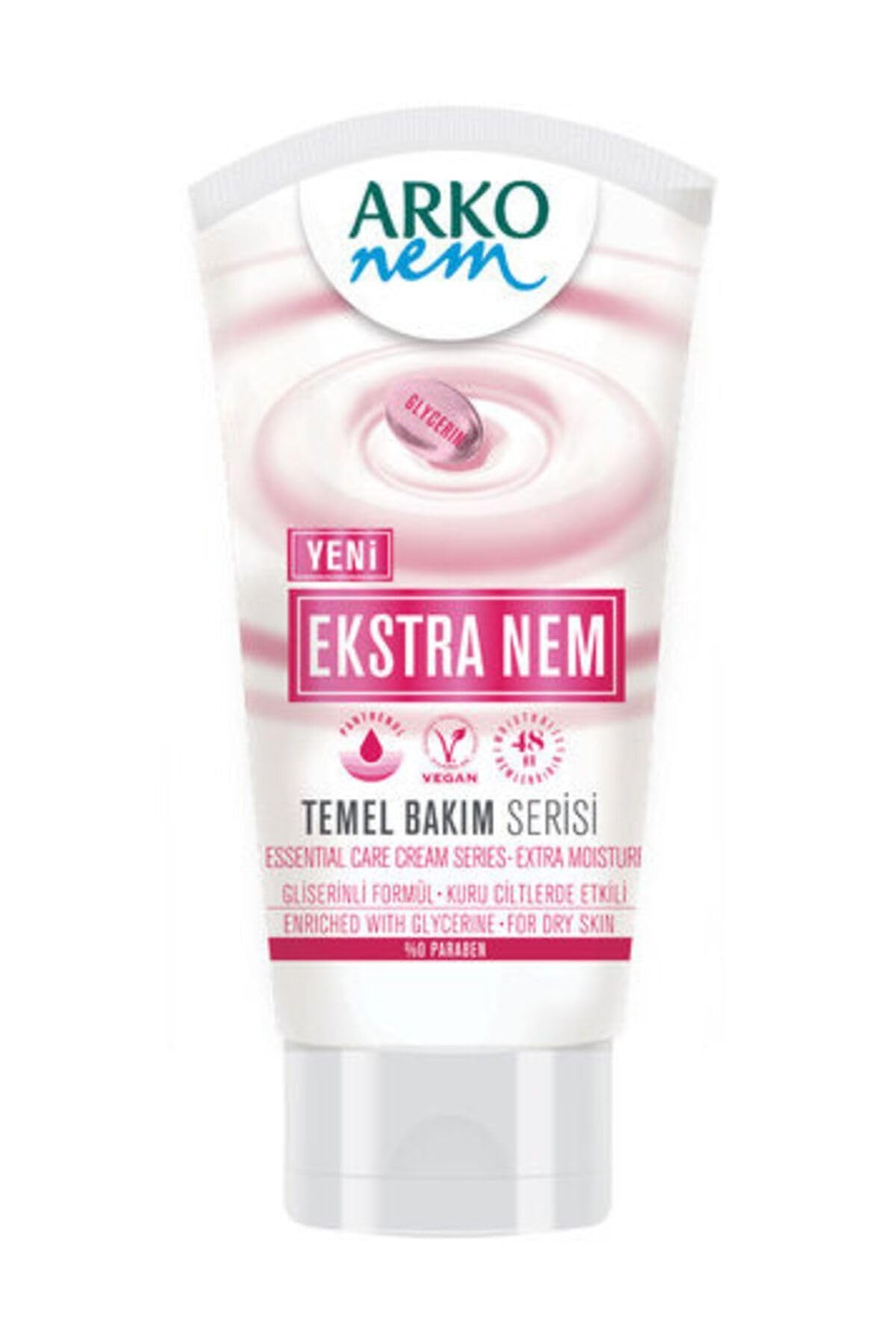 ARKO NEM Temel Bakım Serisi Ekstra Nemlendirici Krem, 60 ml