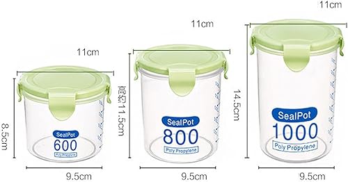 Miniatura 7 de Caja de cocina Contenedor de alimentos Sellado Caja de plástico Almacenamiento fresco Conservación Olla Limpieza y organizadores