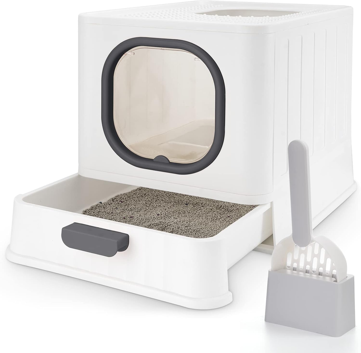 Cat Litter Box, Extra Large Space Kitten Litter Box with