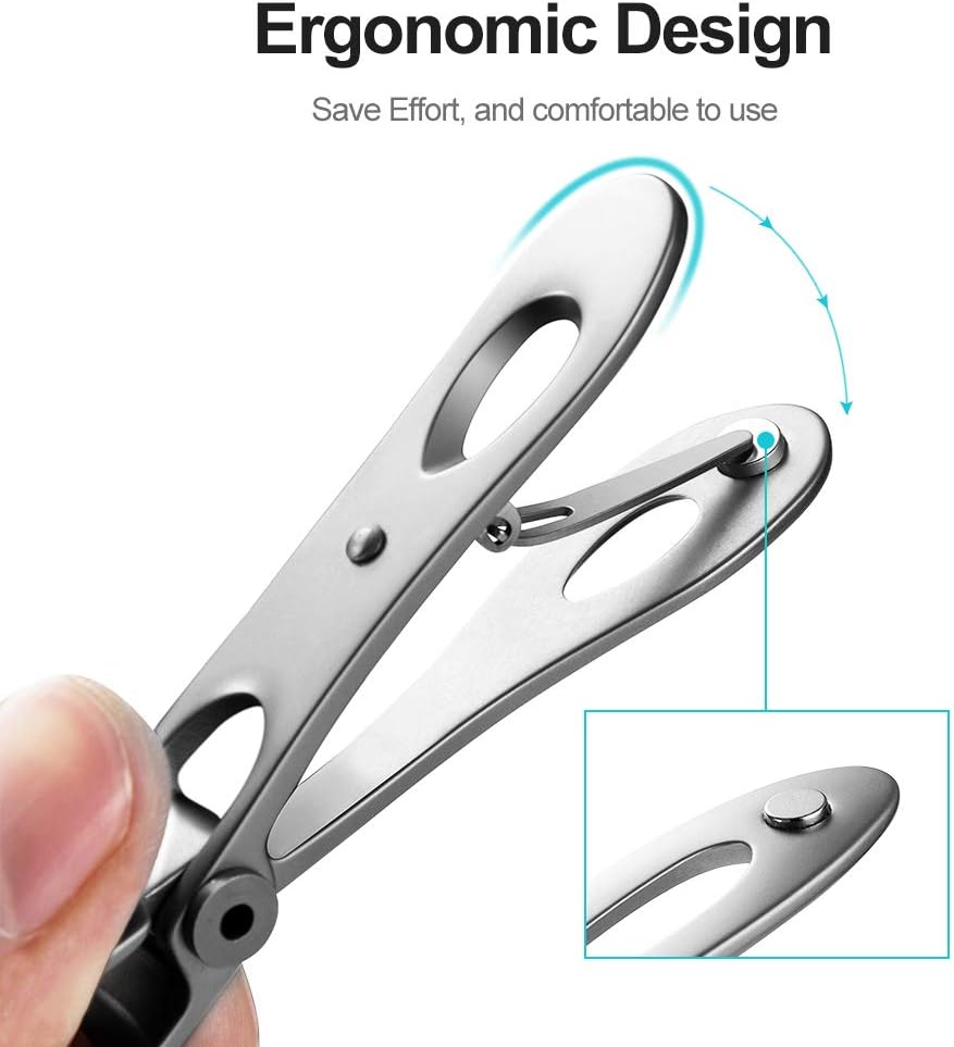 MR.GREEN Nail Clippers, Ultra Wide Jaw Opening Toenail Clipper for Thick Nails Heavy Duty Stainless Steel Fingernail Clippers for Seniors (Mr-1224plus) : Beauty & Personal Care
