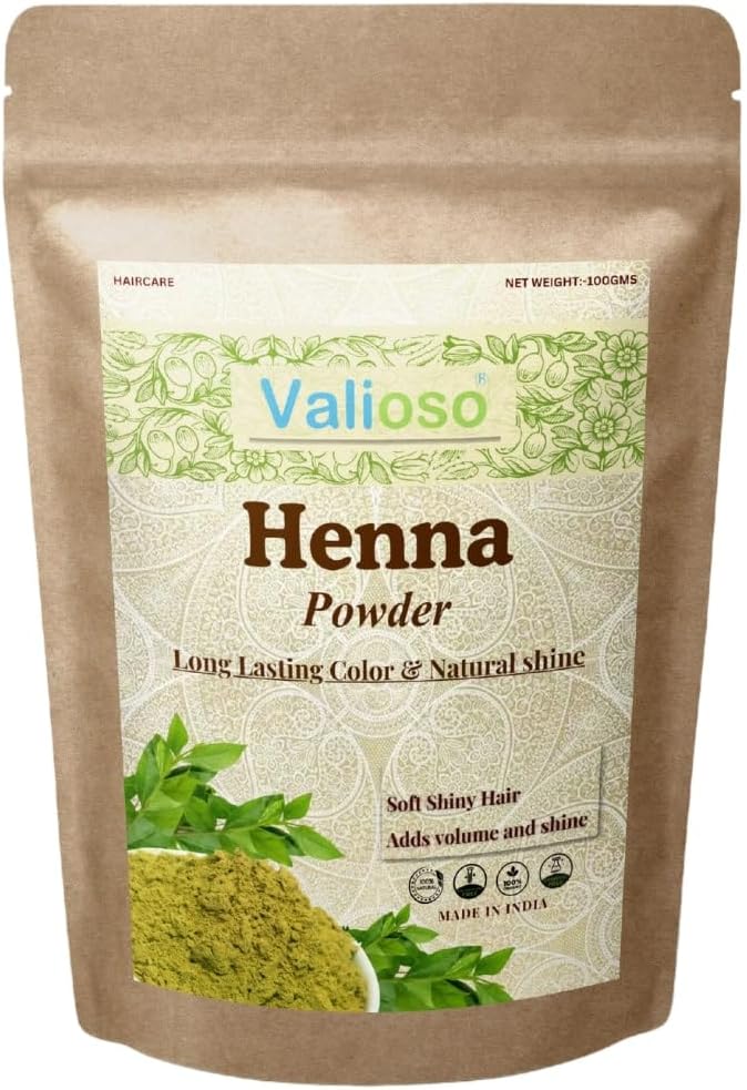 - 100% Pure Henna Powder for Hair Colour (Mehandi) for Hair, Hands & Feet (100g)
