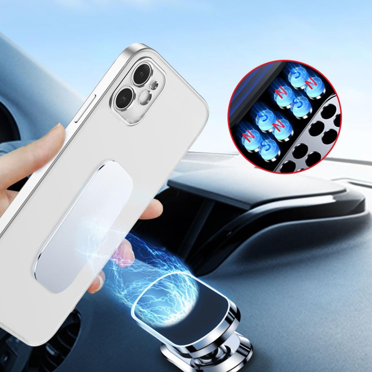 Supporto Per Telefono Da Auto Per Cruscotto Con Rotazione A - Foto 2