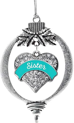 Miniatura 119 de Inspired Silver Adornos festivos de dije de corazón pave de plata con circonitas cúbicas