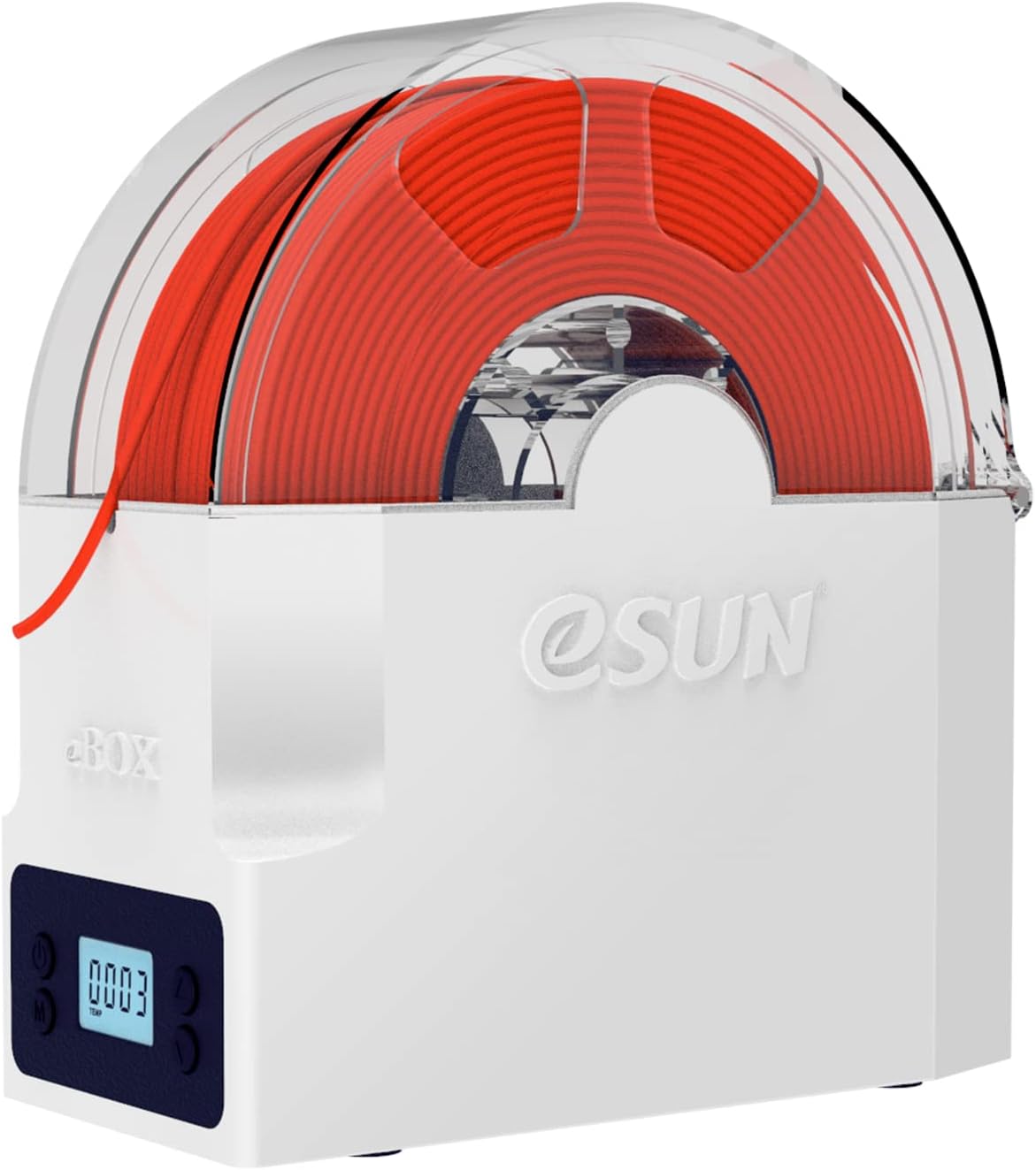 eSUN eBOX Lite Upgraded Dryer Box of 3D Printer Filament, Dehydrator of Filament Storage Box, Keep Filament Dry During 3D Printing, Spool Holder, Compatible with 1.75mm, 2.85mm, 3.00mm Filament