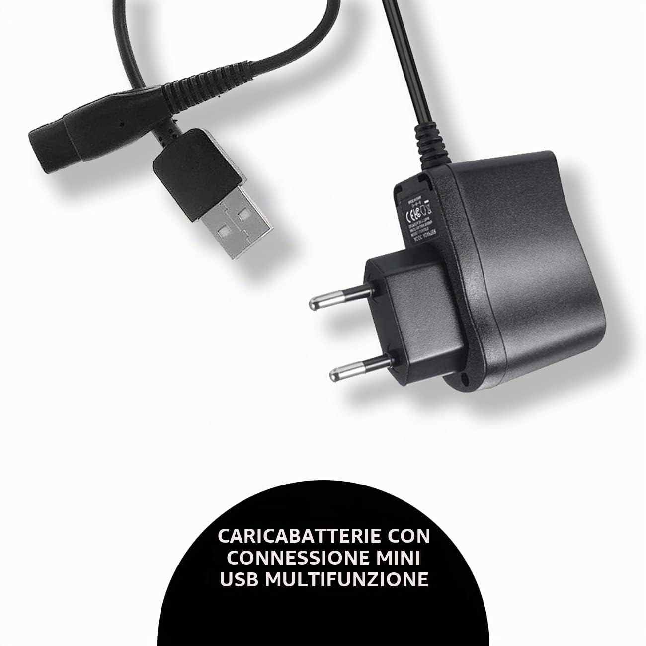 Rasoio Elettrico Barba e Capelli Stylecraft Uno by Gamma Più, Rasoio Barba Elettrico Uomo Senza Fili, Autonomia 2 Ore, Rasoio da Viaggio Compatto e Portatile, Ergonomico, 9.000 RPM (Rosso)