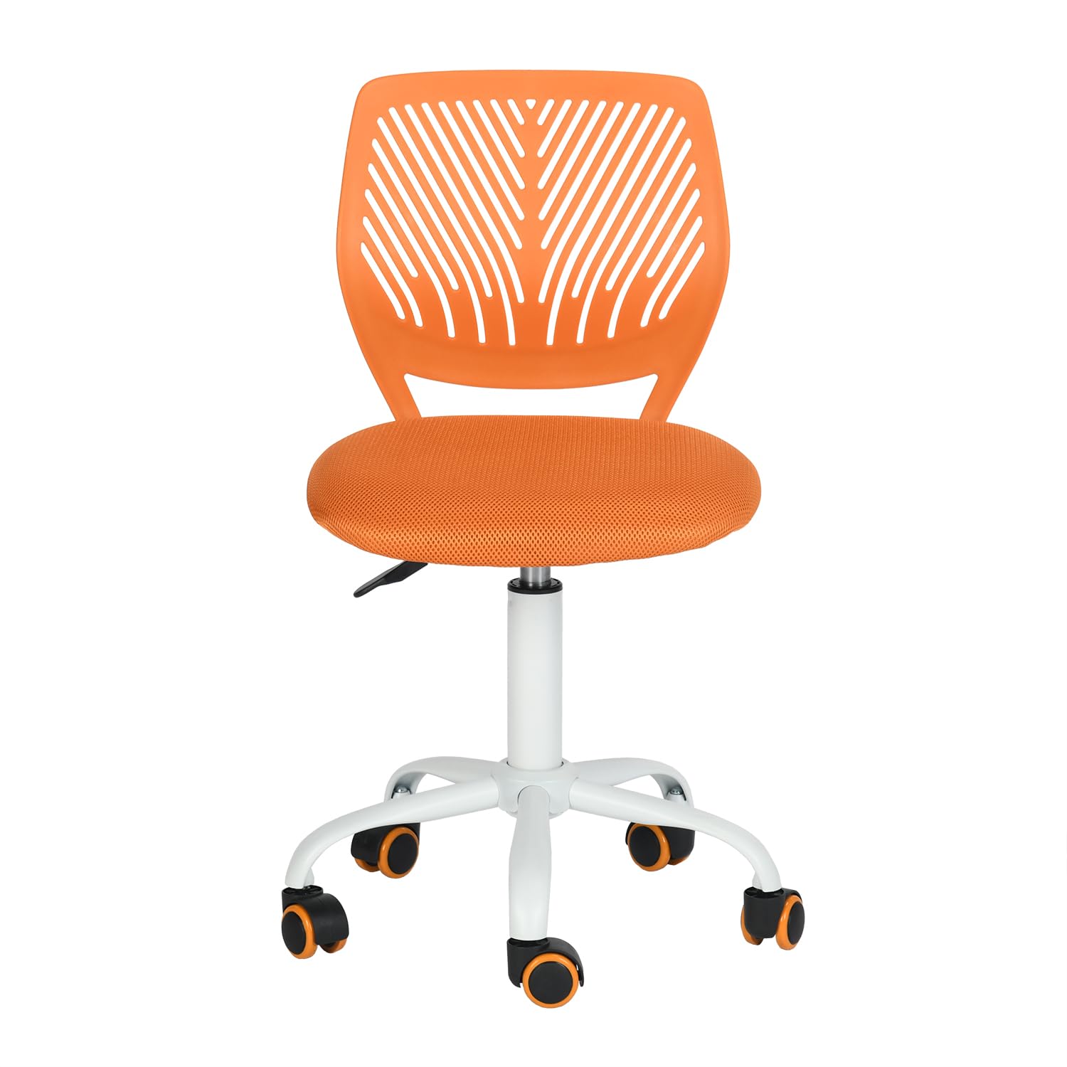 Furniturer Orange Bunte Schreibtischstuhl, Modernes Verstellbares Design Computer Sitz, Swivel Armless Stuhl, Kinderzimmer, Home Office Task Chair