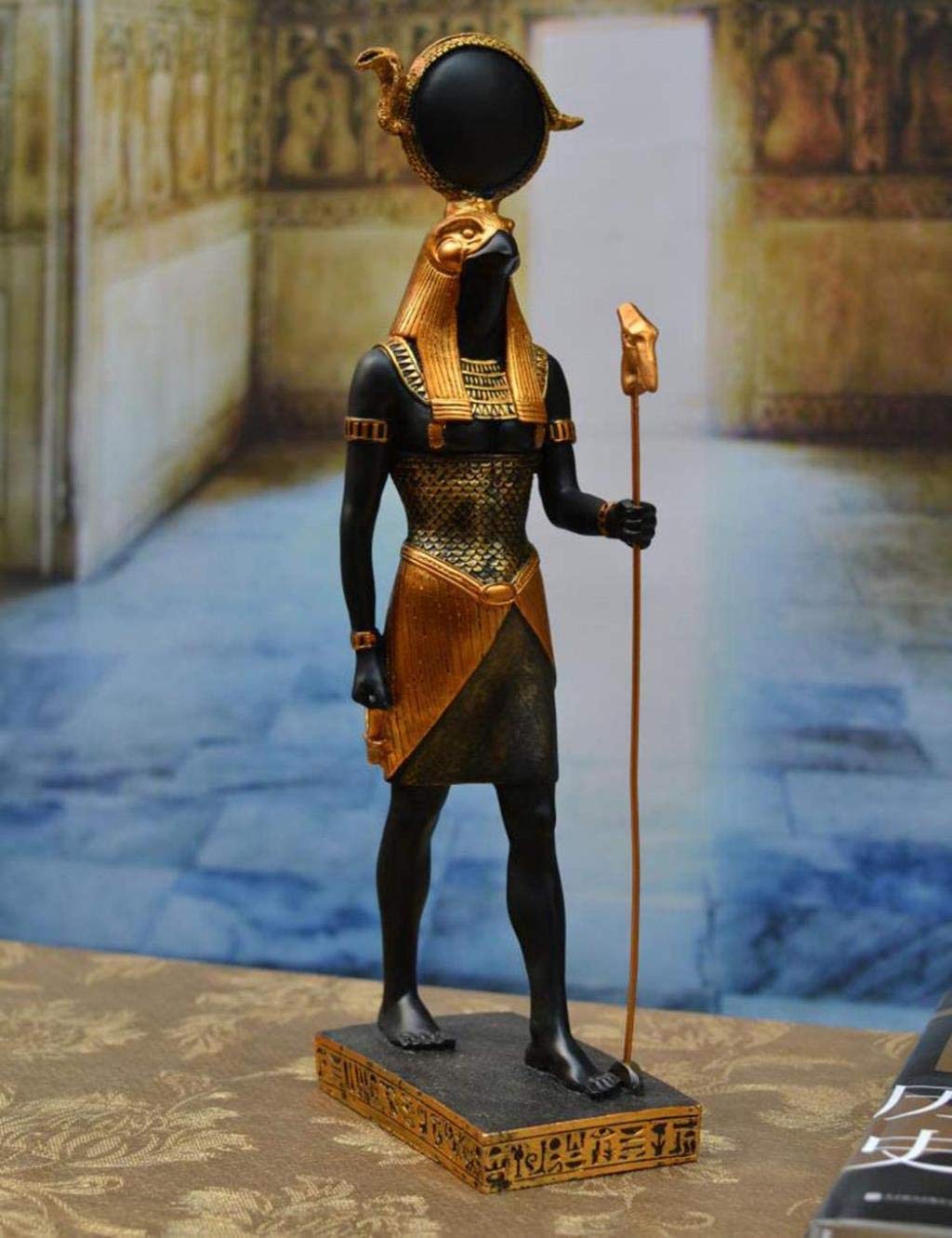 Amazon.co.jp: 古代エジプトの神話の像守護聖人神ファラオ像樹脂装飾品