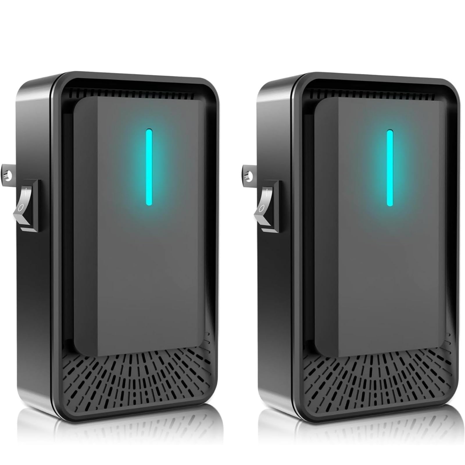 Plug‑in Air Purifier 2 Pack,Negative Ion Purifier For Smokers,Pets,Black
