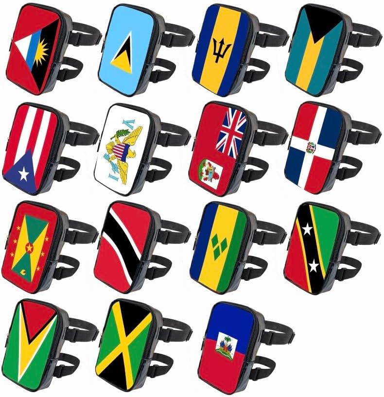 Trinidad & Tobago Flag Thigh Bag | Leg Harness for Women | Outdoor Waist Pouch | Carnival Hiking Travel Fanny Pack with Adjustable Straps| Convertible Bag| 4 in1 design (Trinidad & Tobago)