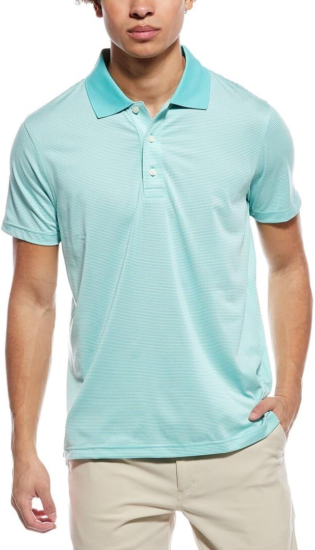 Brooks Brothers Men's Performance Series Micro Stripe Jersey Polo Shirt