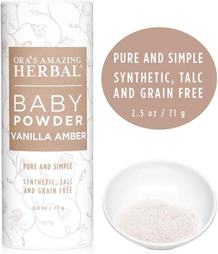 Miniatura 36 de Polvo de bebé sin talco, polvo para bebé sin almidón de maíz, polvo sin fragancia, arcilla de arrurruz y polvo de hoja de plátano orgánico, Ora's