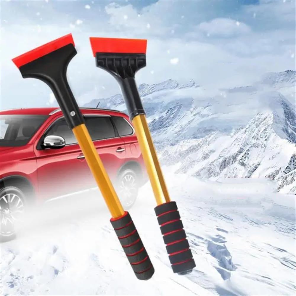 Rascador de hielo para coche 1~10PCS Pala De Nieve De Algodón EVA Mango Anticongelante Pala De Descongelación De Parabrisas De Coche Varilla Rascador De Coche Aleación De Aluminio Rascadores de hielo