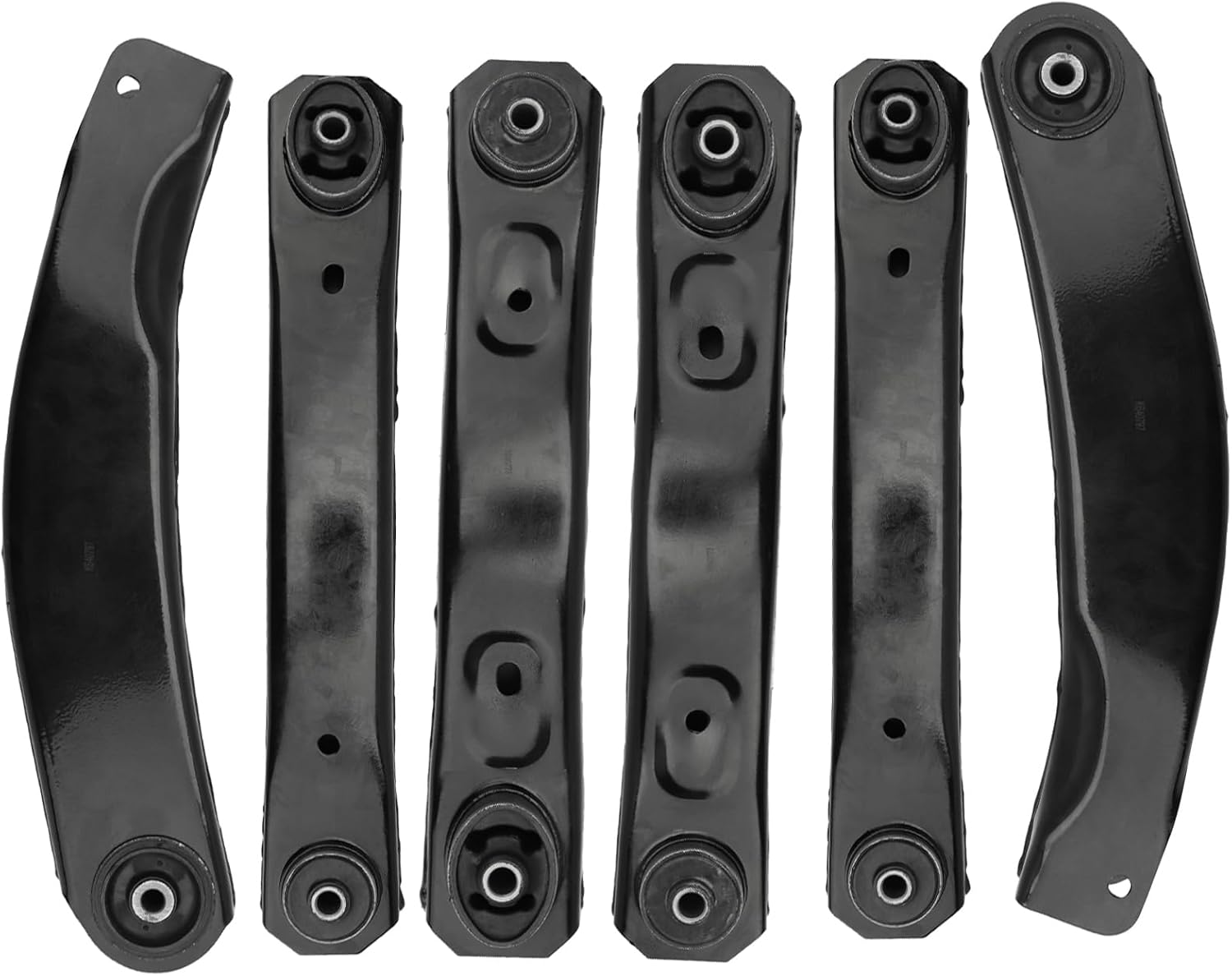 6PC Set Front Upper Lower Control Arms Rear Trailing Control Arms, replacement for 1999 2000 2001 2002 2003 2004 for Jeep Grand Cherokee, K640797 K640773 K641869