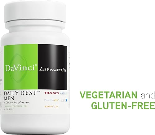 Miniatura 5 de DAVINCI Labs - Daily Best Men - Un suplemento dietético con vitamina B6, vitamina B12 vitamina C, vitamina K2 y más - Vegetariano, sin gluten - 90