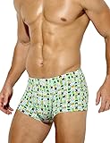 Generisch Calzoncillos sexy para hombres sexy para hombres Pantalones estampados de seda Pantalones cortos de playa Calzoncillos de graffiti (D,M), D, M