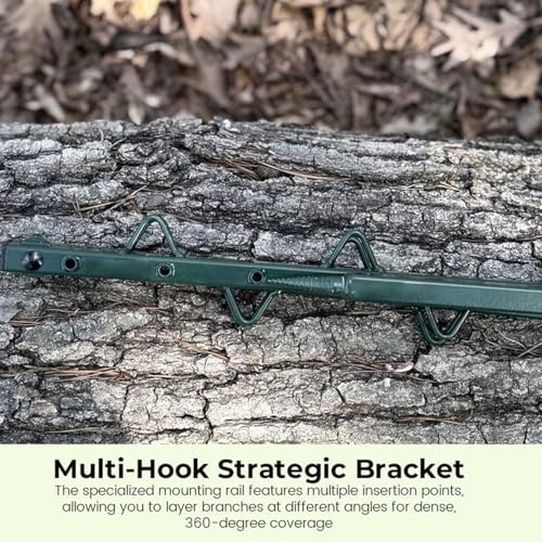 Support de camouflage de chasse réglable en métal pour affût portable